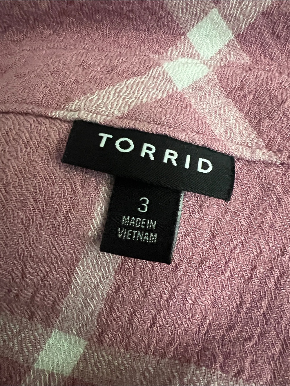 NWOT torrid Pink Button-Up Plaid Shirt - Picture 3 of 5